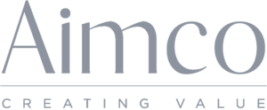 Aimco creating value logo.