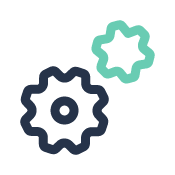 Easy integration icon.